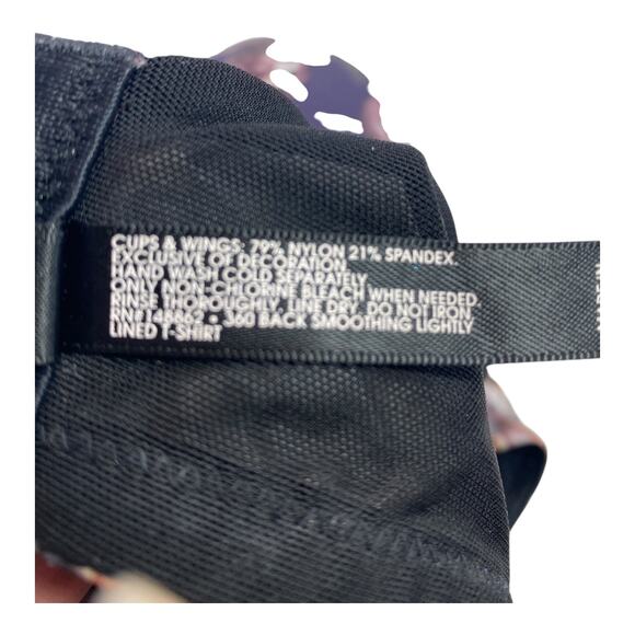 Torrid Perfect Curve Black Floral T-Shirt 42C Bra - Picture 6 of 7